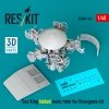 RESKIT RSU48-0362 Sea King folded main rotor for Hasegawa kit (3D Printed) (1/48)